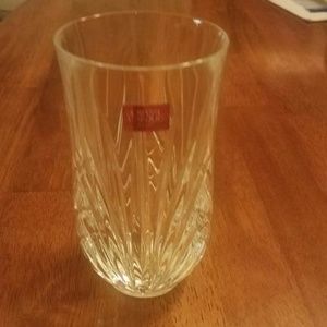 New Lead Cut Crystal Clear Vase Paris